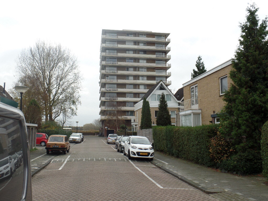 de flat vanuit de Jan Steenstraat gezien