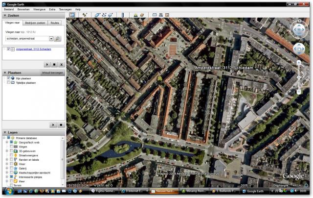 via google earth
