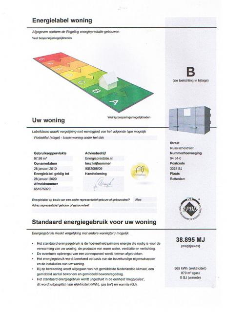 energielabel B  !